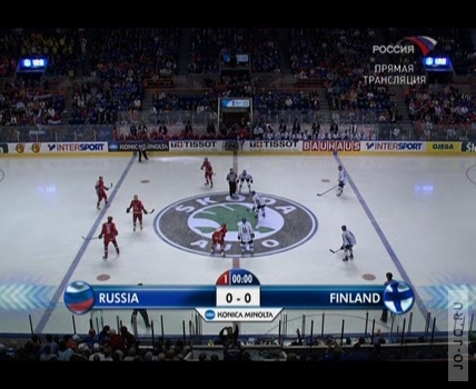 Чемпионат мира по хоккею: Россия - Финляндия (2008) SATRip
