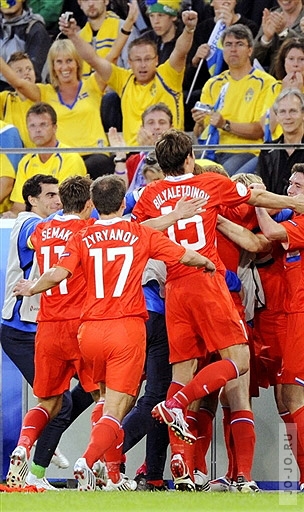 Сборная России вышла в плей-офф на Евро-2008