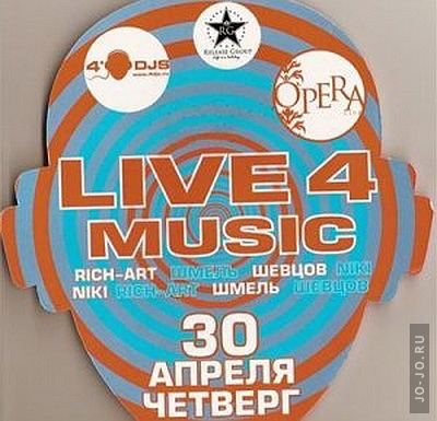 Opera club -  Live 4 music: (mixed by dj )