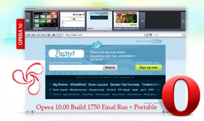 Opera 10.00 Build 1750 Final Rus + Portable