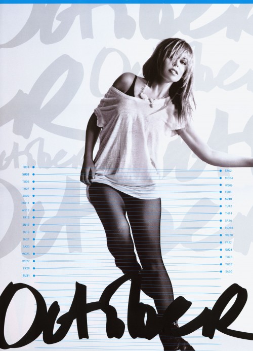 Официальный календарь с Kylie Minogue на 2010 год