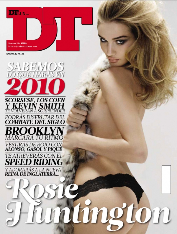 Rosie Huntington-Whiteley  DT     Cosmopolitan