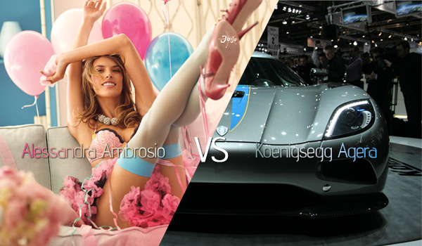 Who is sexy: Alessandra Ambrosio vs Koenigsegg Agera