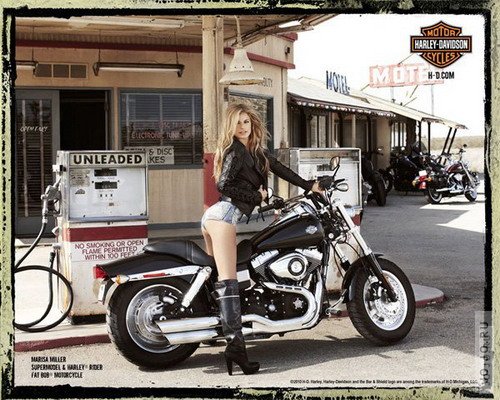 Marisa Miller  Harley Davidson