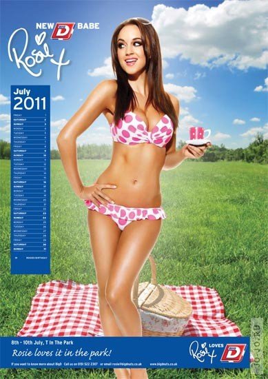 Rosie Jones  Babe Calendar 2011