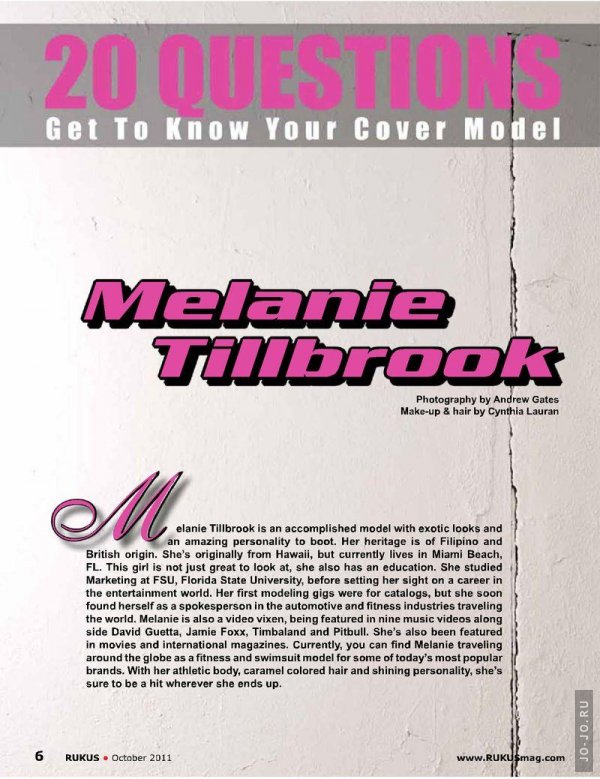 Melanie Tillbrook - Rukus October 2011 USA