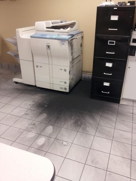 Взрыв офисного тонера