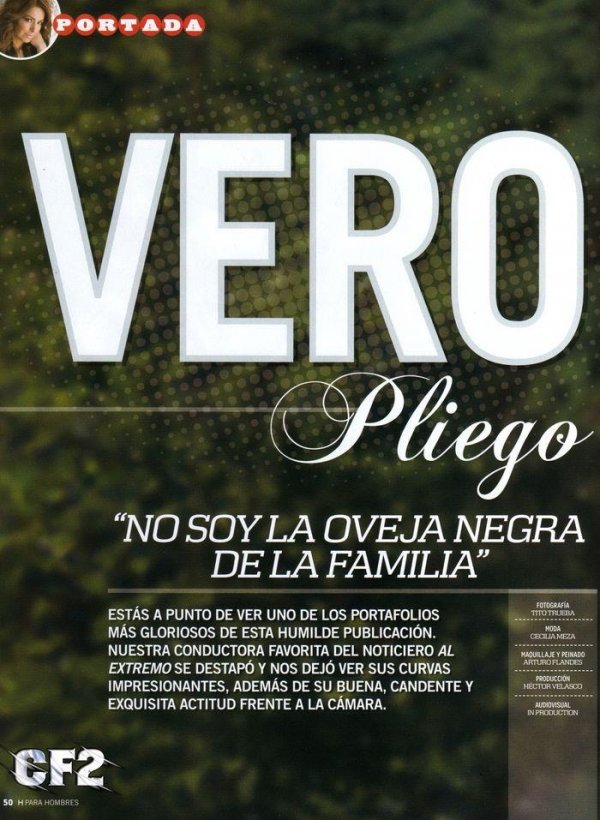 Veronica Pliego - H para Hombres January 2013  Mexico