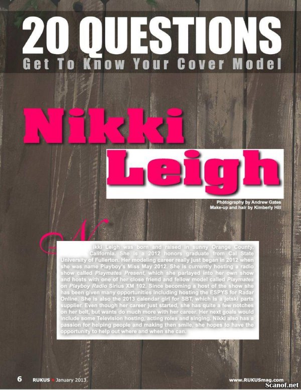 Nikki Leigh - Rukus February 2013 USA