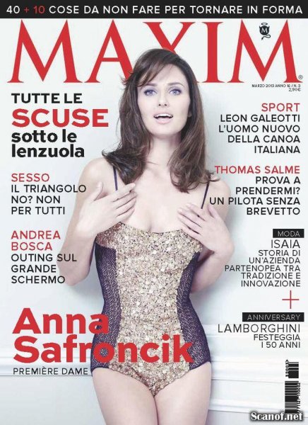 Anna Safroncik - Maxim March 2013 Italy