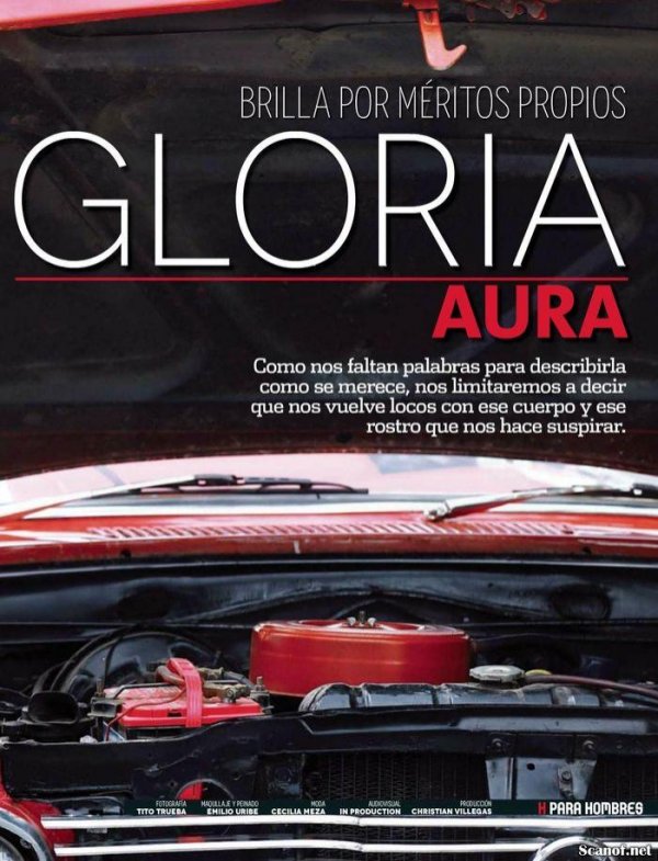 Gloria Aura - H para Hombres July 2013 Mexico