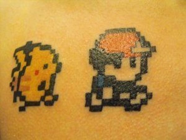 Необычные пиксельные татуировки