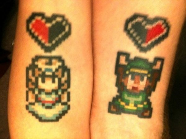 Необычные пиксельные татуировки