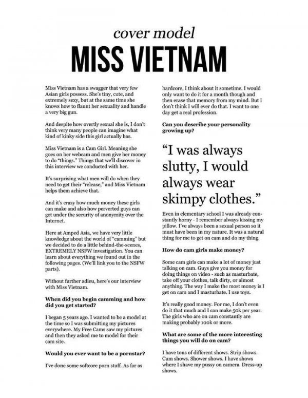 Miss Vietnam - Amped Asia March 2014 USA