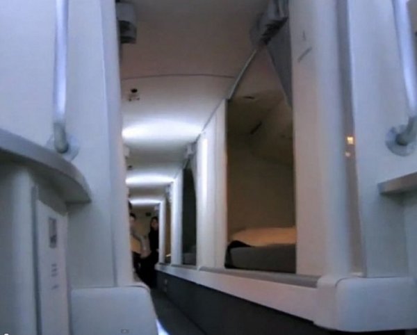 Тайные комнаты для отдыха экипажа в пассажирских самолетах