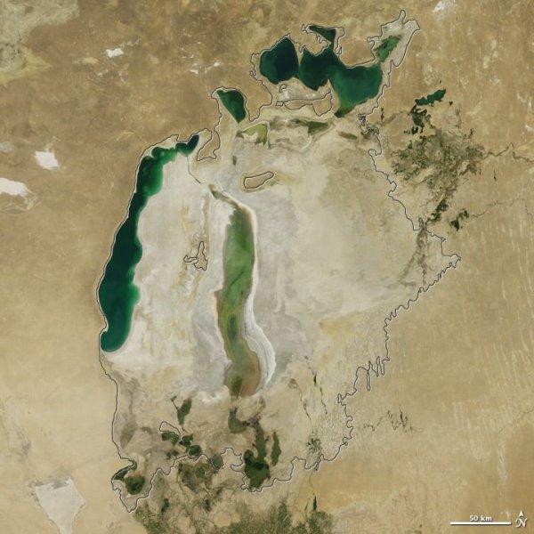 Аральское море постепенно исчезает