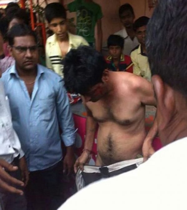 Самосуд по-индийски: насильник попался на горячем
