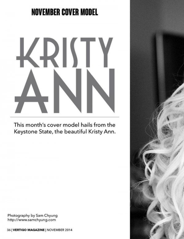 Kristy Ann - Vertigo Magazine Issue 05 November 2014 USA