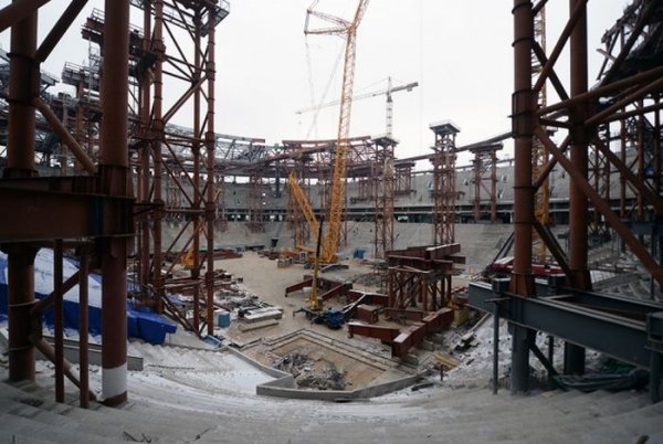 Cтадион «Зенит-Арена» начал, наконец, строиться
