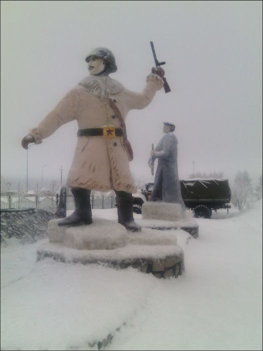 Яркие снеговики из Татарстана