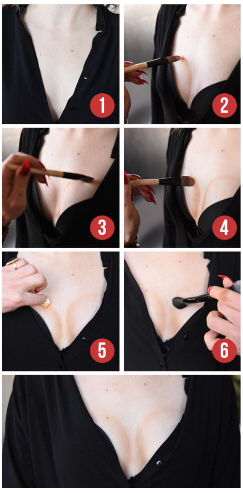 Как визуально сделать грудь более объемной