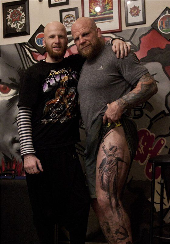 Американский боец Джефф Монсон сделал тату, выражающее его любовь к России