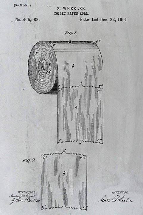 Оригинальный патент изобретателя отрывного рулона туалетной бумаги положил конец долгим спорам