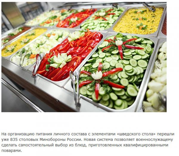 Как питаются военнослужащие в современной российской армии
