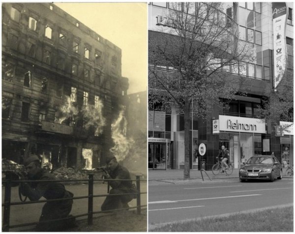 Сравнительная фотоподборка Берлина в военное и мирное время