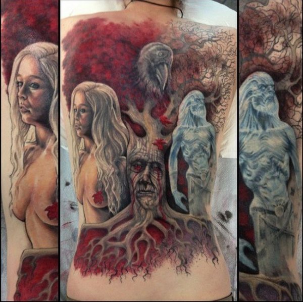 Татуировки на телах поклонников сериала «Игра престолов»