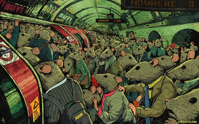 Современный мир в рисунках Стивена Каттса