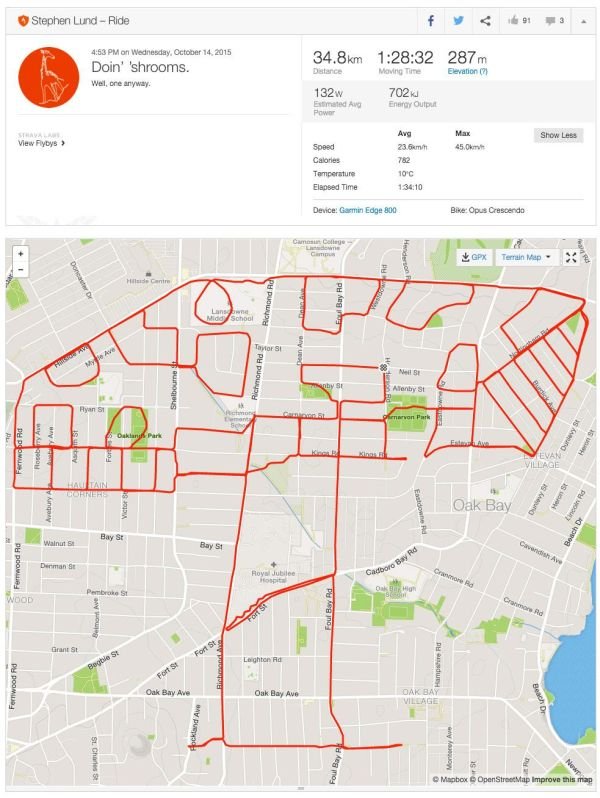 Художник создает прикольные рисунки с помощью велосипеда и GPS-трекера