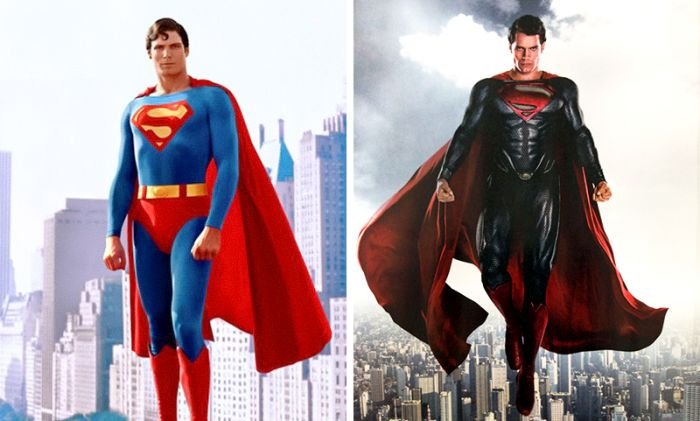  Известные супергерои тогда и сейчас