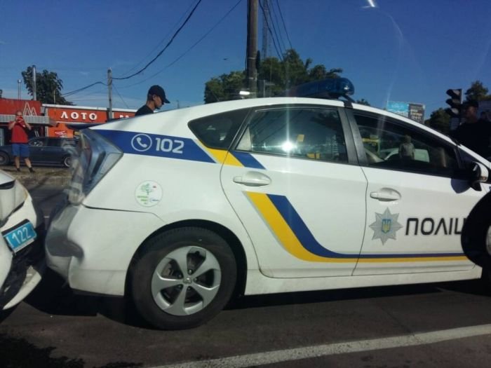  Тройное ДТП с двумя полицейскими автомобилями в Одессе