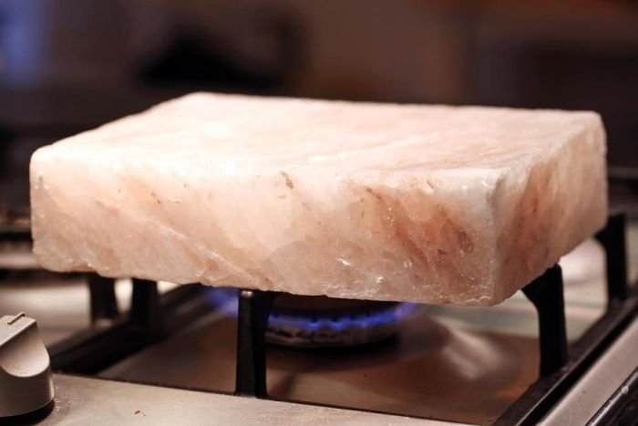 Соляной камень, как альтернатива сковороде (7 фото)