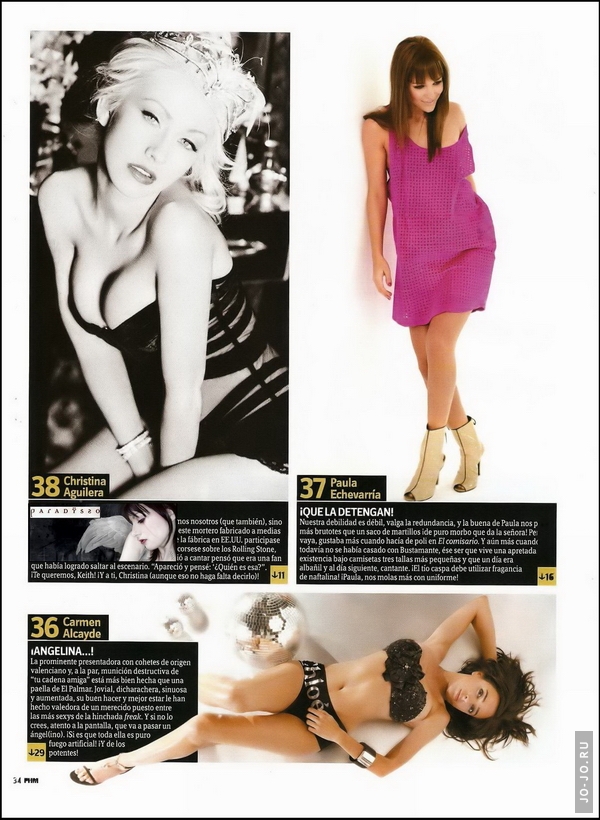 100 самых сексуальных девушек 2008 года по версии журнала FHM (Испания)
