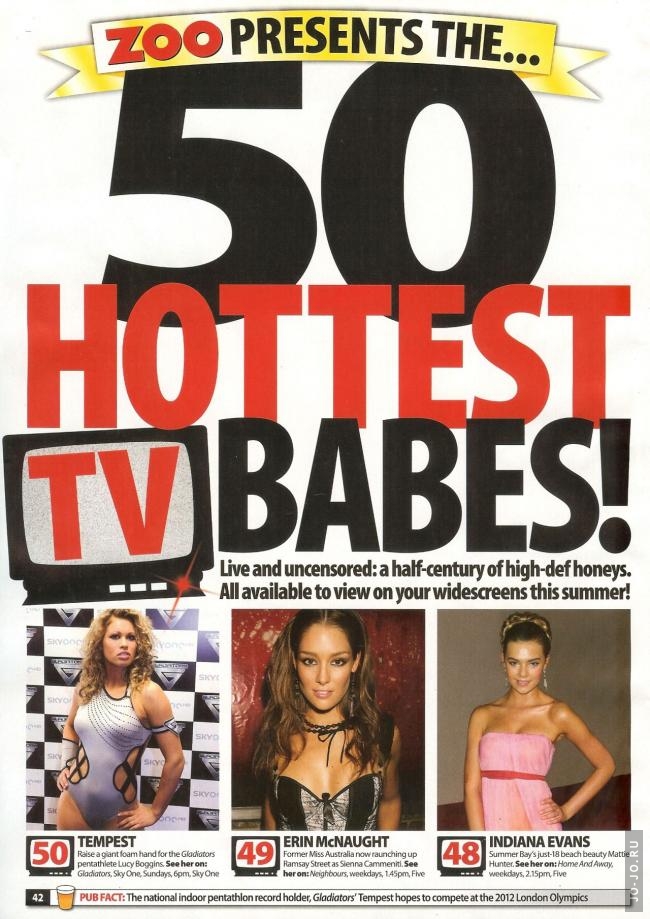 50 горячих TV девочек в журнале Zoo
