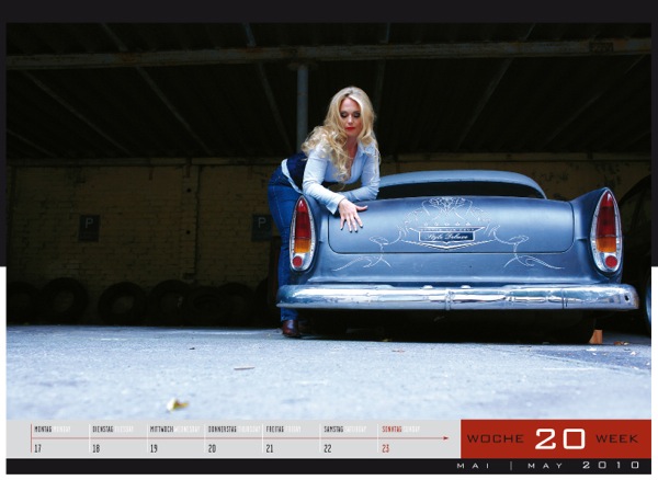 Календарь "Девушки и Легендарные Автомобили США"