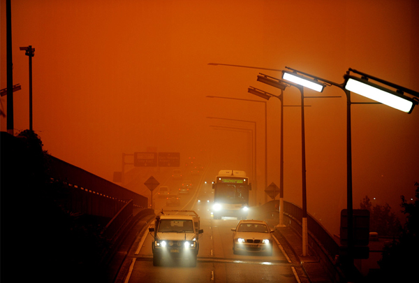 Пыльная буря в Австралии 