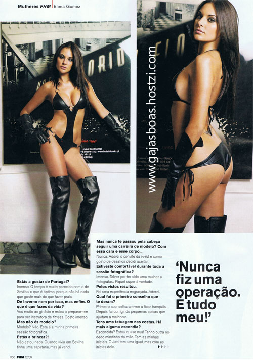 Elena Gomez в журнале FHM