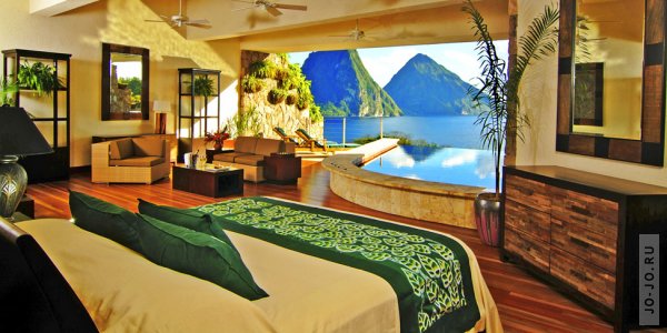 Отель Jade Mountain в Карибском море