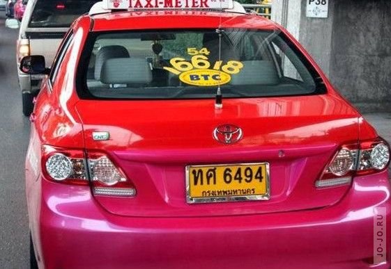 Правила поведения в таиландском такси