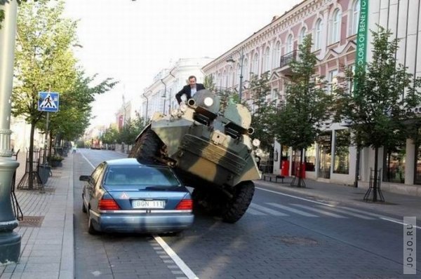Борьба с нарушителями парковки в Вильнюсе