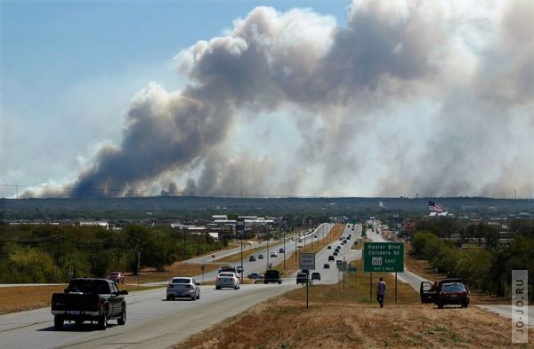 Пожары в Техасе