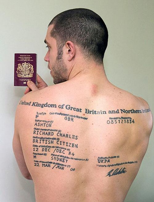 Татуировка паспорта