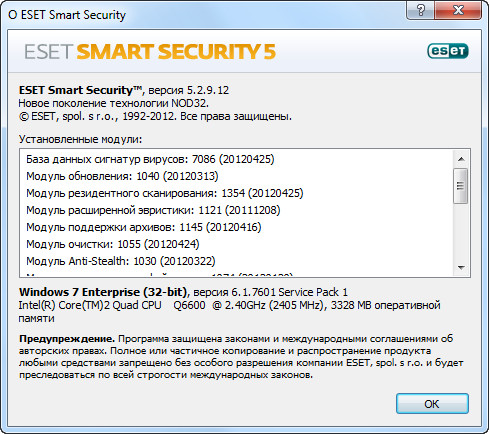 ESET Smart Security 5.2.9.12
