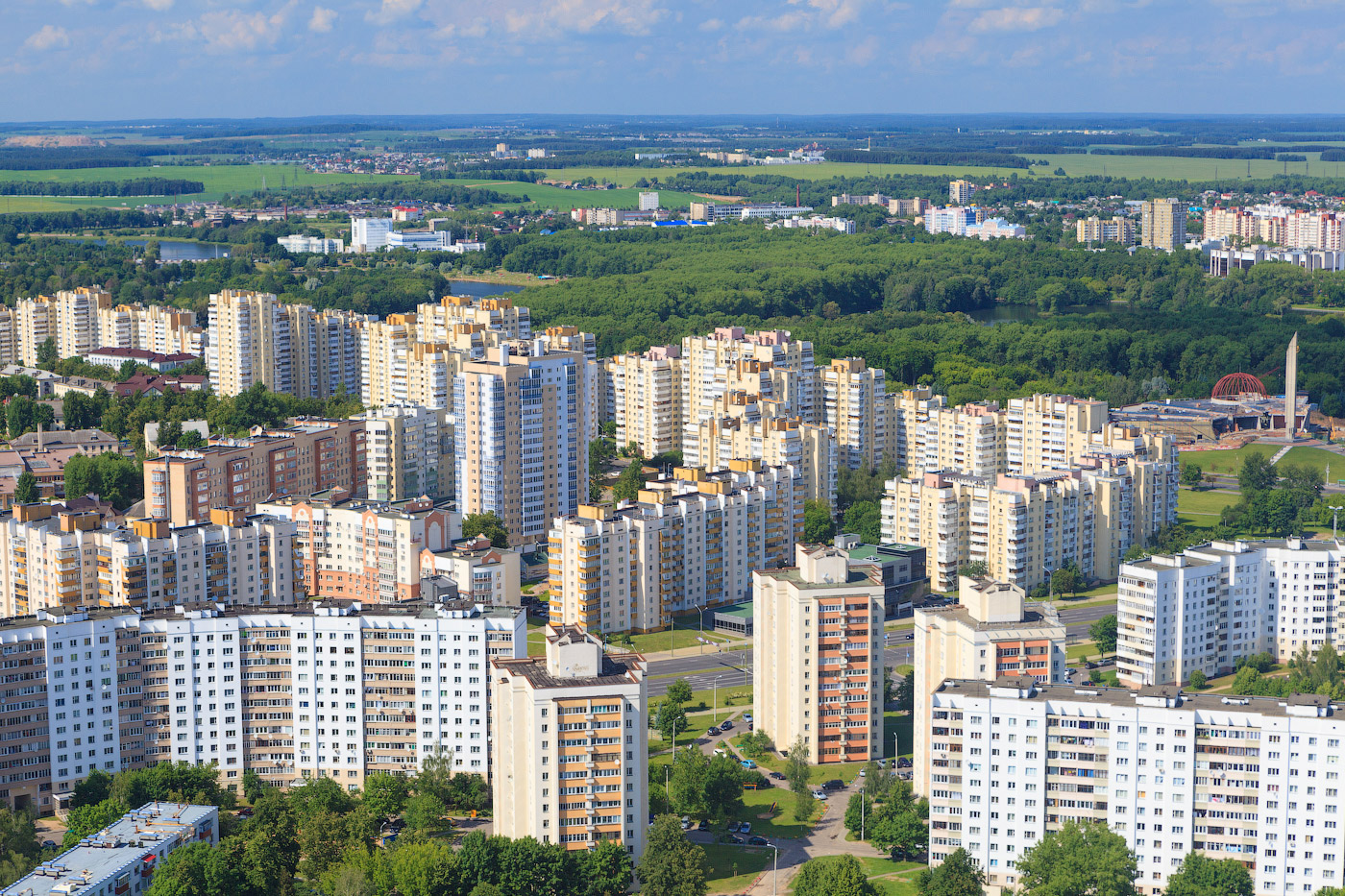 Микрорайон зеленый луг в Минске