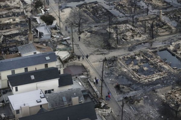 Район Квинс был снесен с лица Земли ураганом "Сэнди"