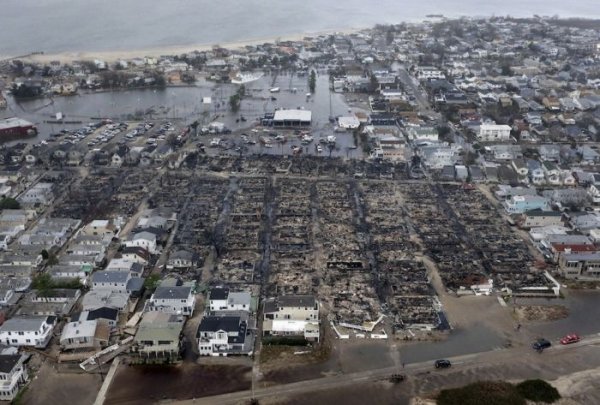 Район Квинс был снесен с лица Земли ураганом "Сэнди"