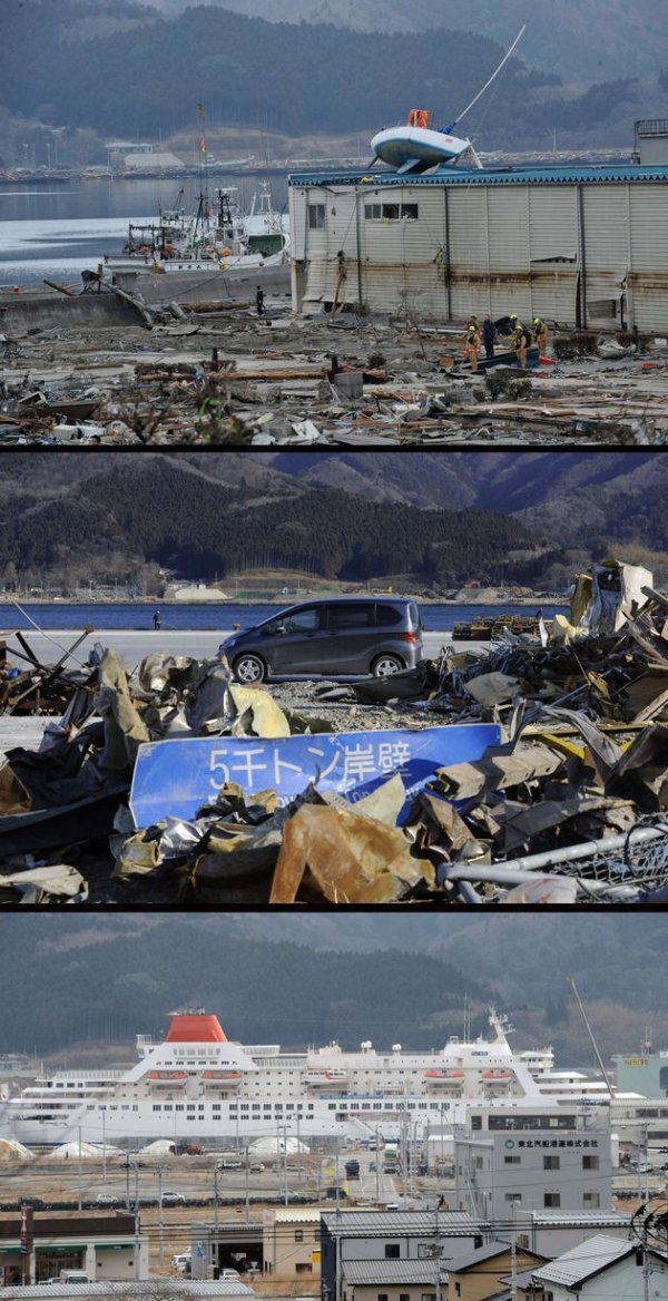 Япония после землетрясения и сейчас